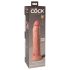 King Cock Elite 9 - sugekop, naturtro dildo (23 cm) - natur