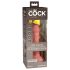 King Cock Elite 6 - sugekop-vibrator (15 cm) - naturfarvet