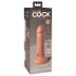 King Cock Elite 6 - sugekop-vibrator (15 cm) - naturfarvet