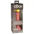 King Cock Elite 6 - vibrator med sugekop (15 cm) - naturfarvet