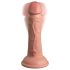 King Cock Elite 6 - sugekop-vibrator (15 cm) - naturfarvet