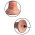 King Cock Elite 6 - sugekop-vibrator (15 cm) - naturfarvet