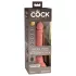 King Cock Elite 7 - dildo med sugekop og fjernbetjening 18cm - naturfarvet