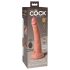 King Cock Elite 7 - sugekop, trådløs vibrator 18 cm - natur