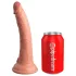 King Cock Elite 7 - dildo med sugekop og fjernbetjening 18cm - naturfarvet