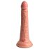 King Cock Elite 7 - sugekop, trådløs vibrator 18 cm - natur