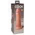 King Cock Elite 8 - sugekop-vibrator (20 cm) - naturfarvet