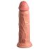 King Cock Elite 8 - sugekop-vibrator (20 cm) - naturfarvet