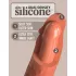 King Cock Elite 8 - realistisk vibrator 20cm - mørk naturfarve