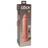 King Cock Elite 9 - sugekop-vibrator 23 cm - naturlig