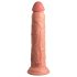 King Cock Elite 9 - sugekop-vibrator 23 cm - naturlig