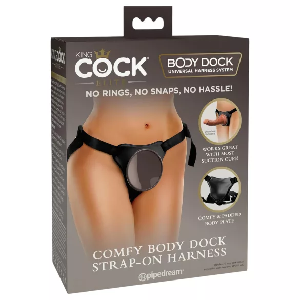 King Cock Elite - strap-on harness - komfortabel - brun