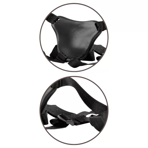 King Cock Elite - strap-on harness - komfortabel - brun
