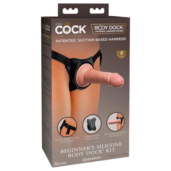 King Cock Elite Beginners - naturlig strap-on dildo