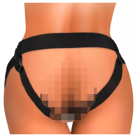 King Cock Elite Comfy - strap-on dildo med sele - mørk natur