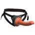 King Cock Elite Comfy - Justerbar strap-on dildo (mørk hudfarve)