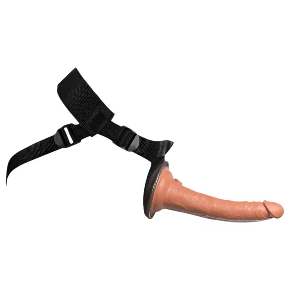 King Cock Elite Comfy - strap-on dildo med sele - mørk natur
