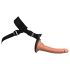 King Cock Elite Comfy - Justerbar strap-on dildo (mørk hudfarve)