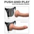 Body Dock: Sort, bærbart strap-on med sugekop.