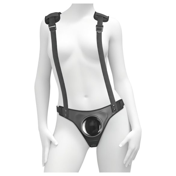 Body Dock - sort med strap-on (sort)
