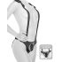 Body Dock - sort med strap-on (sort)