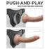 Body Dock - sort med strap-on (sort)