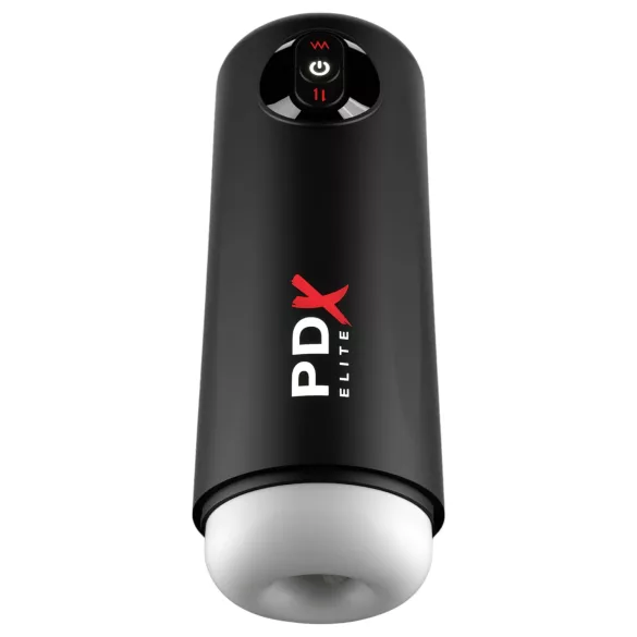PDX Elite Moto Milker - automatisk masturbator med stød og vibration - sort