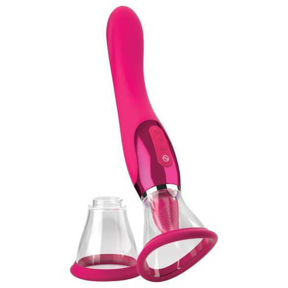 JimmyJane Apex - 2i1 vibrator med tunge (pink)