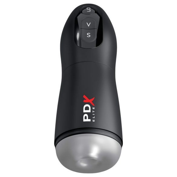 PDX Suck-O-Matic - Genopladelig auto-masturbator (sort)