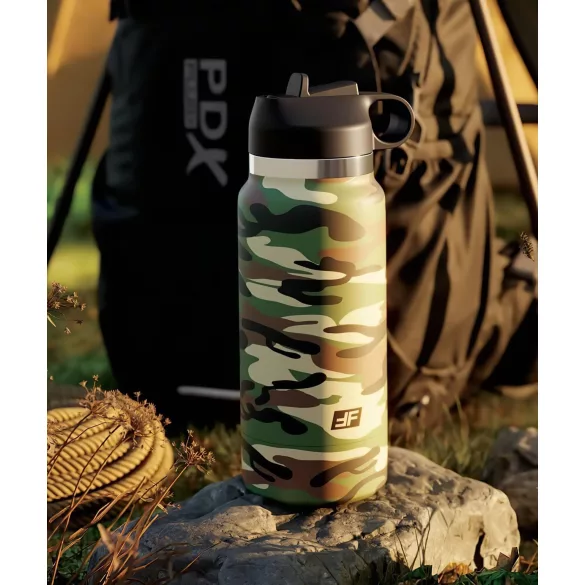 PDX - Fap Flask Happy Camper - masturbator i drikkeflaske (grøn-sort)