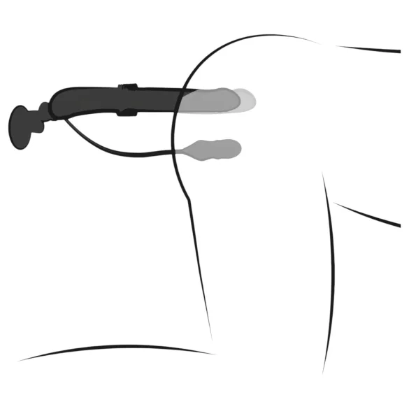 Fetish - vibrator med stødfunktion - sort