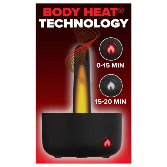PDX Elite Milk Me Hotter - masturbator med varme - sort