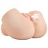PDX Elite - 2i1 sugende & vibrerende masturbator (natur)