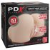 PDX Elite - 2i1 sugende & vibrerende masturbator (natur)