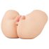 PDX Elite - Vibrerende 2-i-1 masturbator (naturlig)