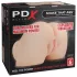 PDX Elite - vibratorisk 2i1 masturbator - natur