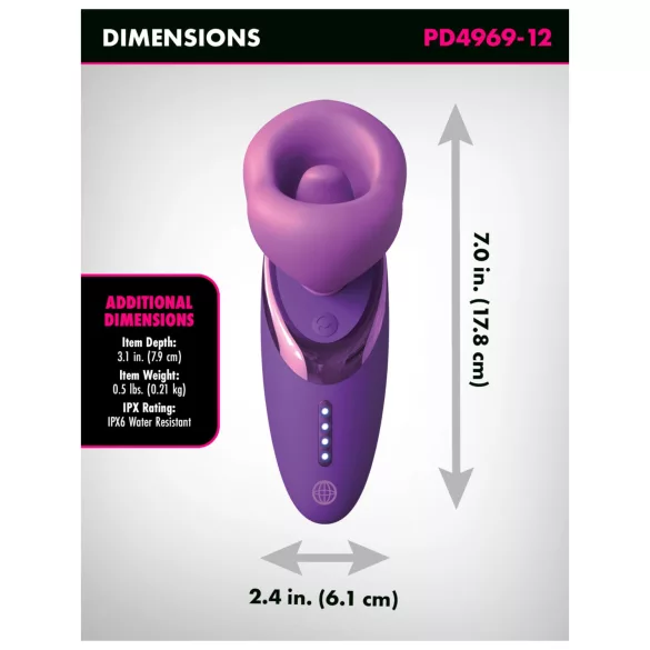 Fantasy For Her - klitorisvibrator med sugefunktion - lilla