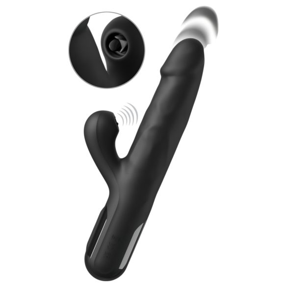 Fetish - 3-motors stødvibrator (sort)