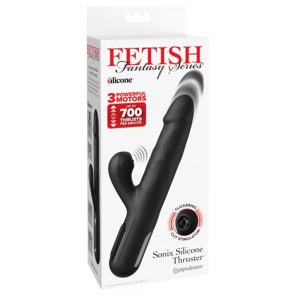Fetish - 3-motors stødpibrator (sort)