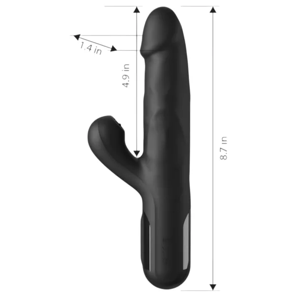 Fetish - 3-motors stødpibrator (sort)