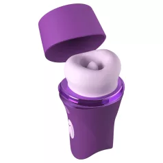   Fantasy For Her Lush Kiss Plush - sugende og slikkende klitorisstimulator (lilla)