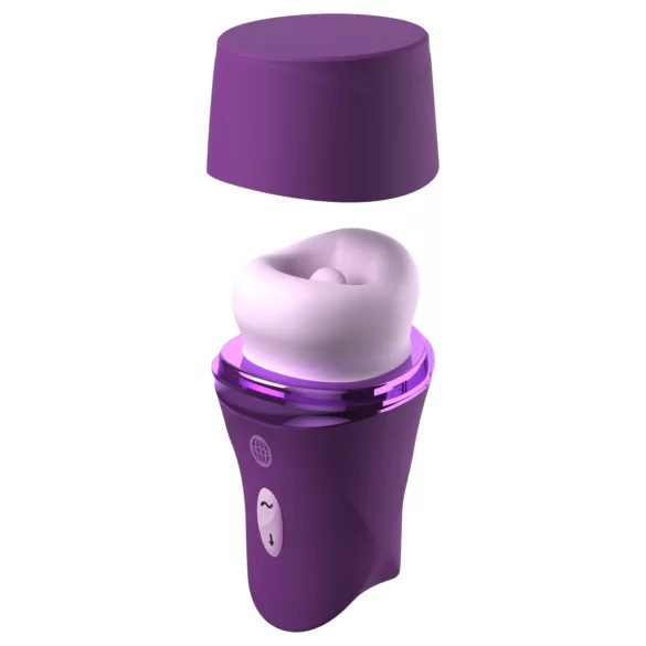 Fantasy For Her Lush Kiss Plush - sugende og slikkende klitorisstimulator (lilla)