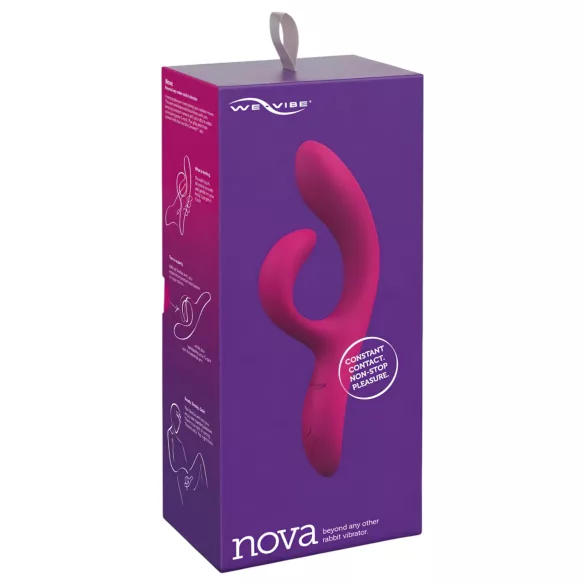 We-Vibe Nova 2 - App-styret fleksibel vibrator med klitorisstimulator (lilla)