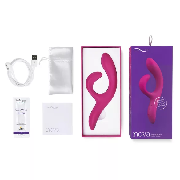We-Vibe Nova 2 - App-styret fleksibel vibrator med klitorisstimulator (lilla)