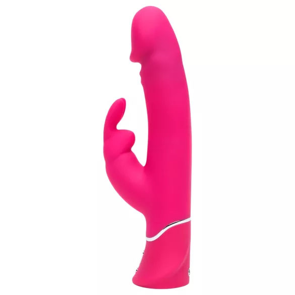 Happyrabbit - rabbit vibrator med klitorisarm - vandtæt silikone pink