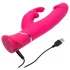 Happyrabbit - rabbit vibrator med klitorisarm - vandtæt silikone pink