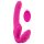 Strepless Strap-On - pink strap-on vibrator