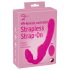 Strepless Strap-On - pink strap-on vibrator