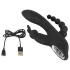 SMILE Triple - vibrator med 3 arme - genopladelig, vandtæt - sort
