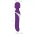 Javida - wand vibrator og perlevibrator - 2i1 massage - lilla